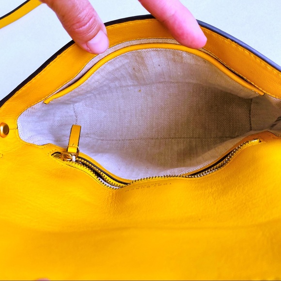 Tory Burch Deep Daffodil Miller Crossbody EUC - Picture 14 of 16